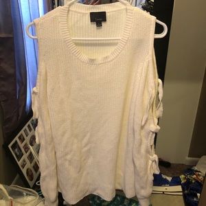 White sweater-L